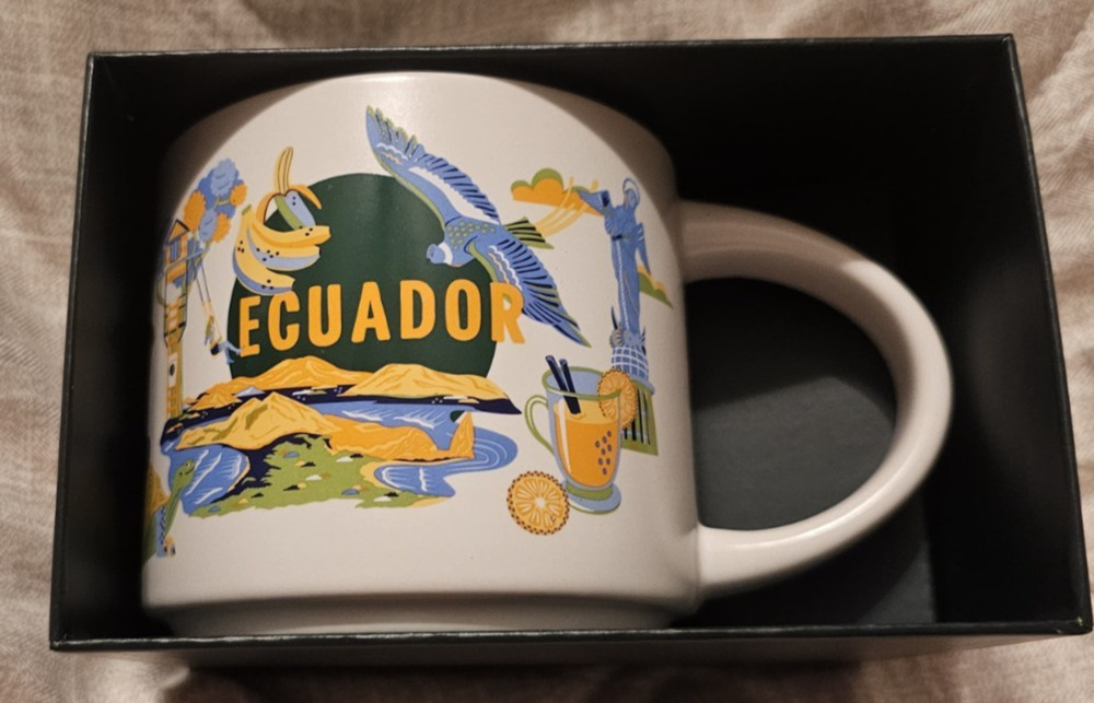 Starbucks Ecuador 14oz Coffee Mug Discovery Series NEW In Box
